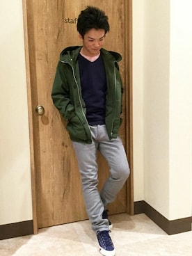 ikka HEAD OFFICE Men'sさん（メンズ・172cm）の冬コーディネート