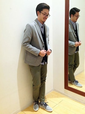 ikka HEAD OFFICE Men'sさん（メンズ・172cm）の冬コーディネート
