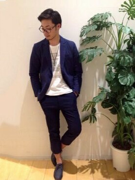 ikka HEAD OFFICE Men'sさん（メンズ・172cm）の春コーディネート