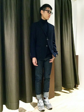 ikka HEAD OFFICE Men'sさん（メンズ・172cm）の冬コーディネート