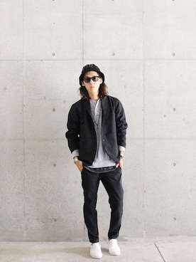「NEWMAN（ニューマン）のアイテム」を使った、yanagiyaさん（メンズ・173cm）の秋コーディネート