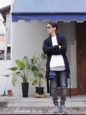 「BLUEY（ブルーイ）のアイテム」を使った、yanagiyaさん（メンズ・173cm）の秋コーディネート