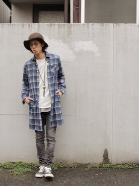 「SABLE CLUTCH（セーブルクラッチ）のアイテム」を使った、yanagiyaさん（メンズ・173cm）の秋コーディネート