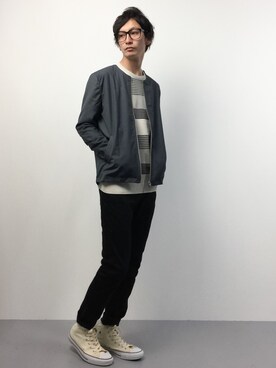 「DETAILS（ディテールズ）のアイテム（ジャケット/アウター）」を使った、RENさん（メンズ・176cm）の冬コーディネート