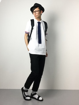 「DETAILS（ディテールズ）のアイテム」を使った、RENさん（メンズ・176cm）の春コーディネート