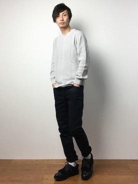 「mythography（ミソグラフィー）のアイテム」を使った、RENさん（メンズ・176cm）の春コーディネート