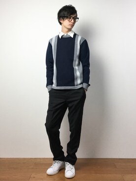 「Education from Youngmachines（エデュケーションフロムヤングマシーン）のアイテム」を使った、RENさん（メンズ・176cm）の春コーディネート