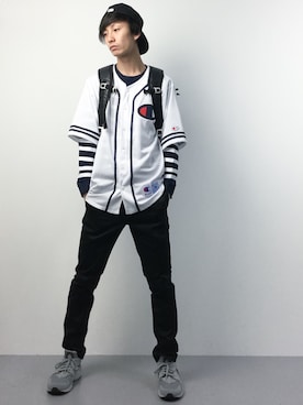 「Blue Standard （ブルースタンダード）のアイテム」を使った、RENさん（メンズ・176cm）の春コーディネート