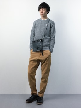 「DOWBL（ダブル）のアイテム」を使った、RENさん（メンズ・176cm）の春コーディネート