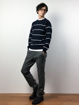「Blue Standard （ブルースタンダード）のアイテム」を使った、RENさん（メンズ・176cm）の春コーディネート