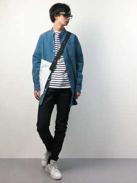 「CABANE de ZUCCa（カバンドズッカ）のアイテム」を使った、RENさん（メンズ・176cm）の春コーディネート