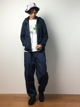 「SEVENDAYS=SUNDAY（セブンデイズサンデイ）のアイテム（シューズ）」を使った、RENさん（メンズ・176cm）の春コーディネート