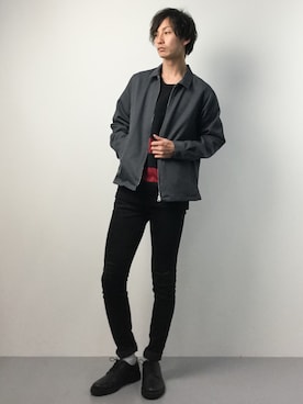 「Steven Alan（スティーブンアラン）のアイテム（ブルゾン）」を使った、RENさん（メンズ・176cm）の春コーディネート