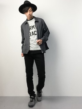 「Steven Alan（スティーブンアラン）のアイテム（ブルゾン）」を使った、RENさん（メンズ・176cm）の春コーディネート