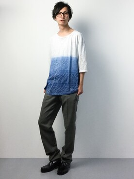 「チャイハネ（チャイハネ）のアイテム（Tシャツ/カットソー）」を使った、RENさん（メンズ・176cm）の春コーディネート