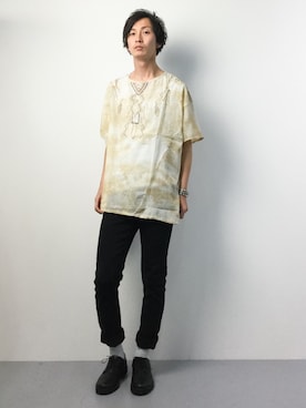 「チャイハネ（チャイハネ）のアイテム（シャツ/ブラウス）」を使った、RENさん（メンズ・176cm）の春コーディネート