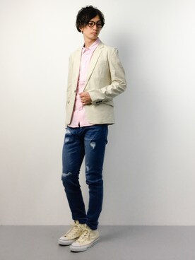 RENさん（メンズ・176cm）の春コーディネート