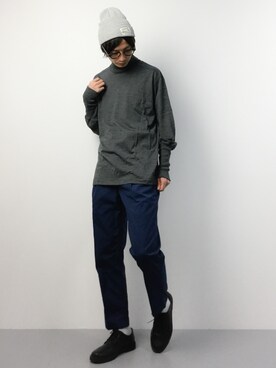「CABANE de ZUCCa（カバンドズッカ）のアイテム」を使った、RENさん（メンズ・176cm）の春コーディネート