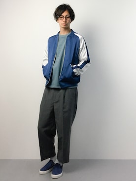 「RAGEBLUE（レイジブルー）のアイテム（その他シューズ）」を使った、RENさん（メンズ・176cm）の春コーディネート