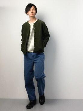 「OURET（オーレット）のアイテム（ブーツ）」を使った、RENさん（メンズ・176cm）の春コーディネート