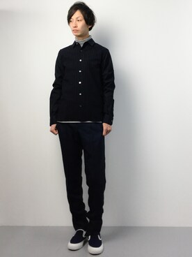 「KNOTT（ノット）のアイテム（トップス）」を使った、RENさん（メンズ・176cm）の春コーディネート