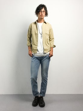「SHIPS GENERAL SUPPLY（シップスジェネラルサプライ）のアイテム」を使った、RENさん（メンズ・176cm）の夏コーディネート