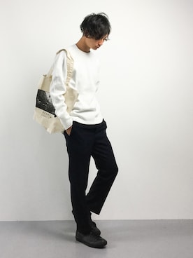 「Tomorrow Maker（トゥモローメーカー）のアイテム」を使った、RENさん（メンズ・176cm）の秋コーディネート