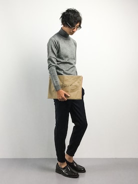 「ADPOSION（アドポーション）のアイテム（シューズ）」を使った、RENさん（メンズ・176cm）の秋コーディネート
