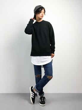 「Steven Alan（スティーブンアラン）のアイテム（キャップ）」を使った、RENさん（メンズ・176cm）の秋コーディネート