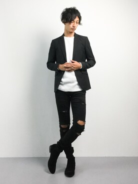 「DETAILS（ディテールズ）のアイテム」を使った、RENさん（メンズ・176cm）の秋コーディネート
