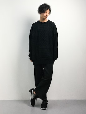 「L.H.P（エルエイチピー）のアイテム（ニット/セーター）」を使った、RENさん（メンズ・176cm）の秋コーディネート