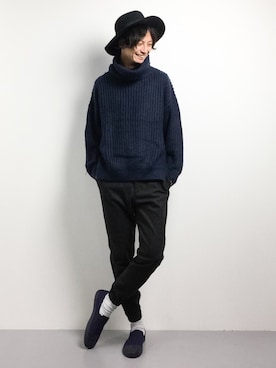 「ADPOSION（アドポーション）のアイテム（シューズ）」を使った、RENさん（メンズ・176cm）の秋コーディネート