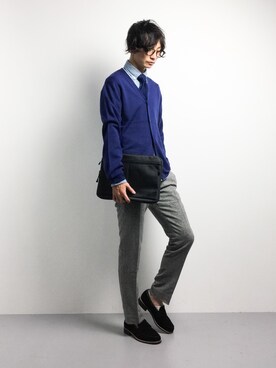 「417 EDIFICE（フォーワンセブンエディフィス）のアイテム（その他シューズ）」を使った、RENさん（メンズ・176cm）の秋コーディネート