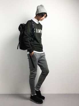 「NIKE（ナイキ）のアイテム（デニムパンツ）」を使った、RENさん（メンズ・176cm）の秋コーディネート
