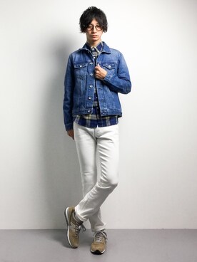 「URBAN RESEARCH Sonny Label（アーバンリサーチサニーレーベル）のアイテム（デニムジャケット）」を使った、RENさん（メンズ・176cm）の秋コーディネート