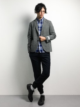 「SHIPS GENERAL SUPPLY（シップスジェネラルサプライ）のアイテム」を使った、RENさん（メンズ・176cm）の秋コーディネート