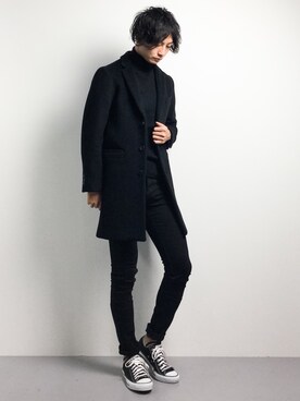 「Right-on（ライトオン）のアイテム（ニット/セーター）」を使った、RENさん（メンズ・176cm）の秋コーディネート