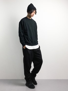 「STUDIOUS（ステュディオス）のアイテム（スウェット）」を使った、RENさん（メンズ・176cm）の秋コーディネート