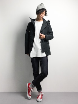 RENさん（メンズ・176cm）の冬コーディネート