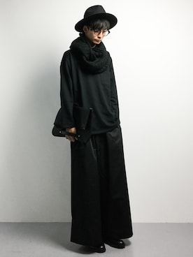「unrelaxing（アンリラクシング）のアイテム（スラックス）」を使った、RENさん（メンズ・176cm）の冬コーディネート