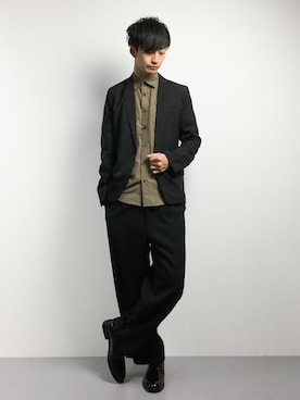 「THE CASUAL（カジュアル）のアイテム（テーラードジャケット）」を使った、RENさん（メンズ・176cm）の冬コーディネート
