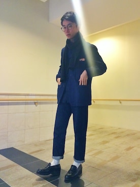 「J.M. WESTON（ジェイエムウエストン）のアイテム（その他シューズ）」を使った、URAAKIHIKOさん（メンズ・170cm）の春コーディネート