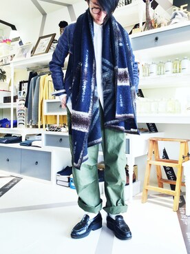 「J.M. WESTON（ジェイエムウエストン）のアイテム（その他シューズ）」を使った、URAAKIHIKOさん（メンズ・170cm）の冬コーディネート