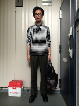 「J.M. WESTON（ジェイエムウエストン）のアイテム（その他シューズ）」を使った、URAAKIHIKOさん（メンズ・170cm）の夏コーディネート