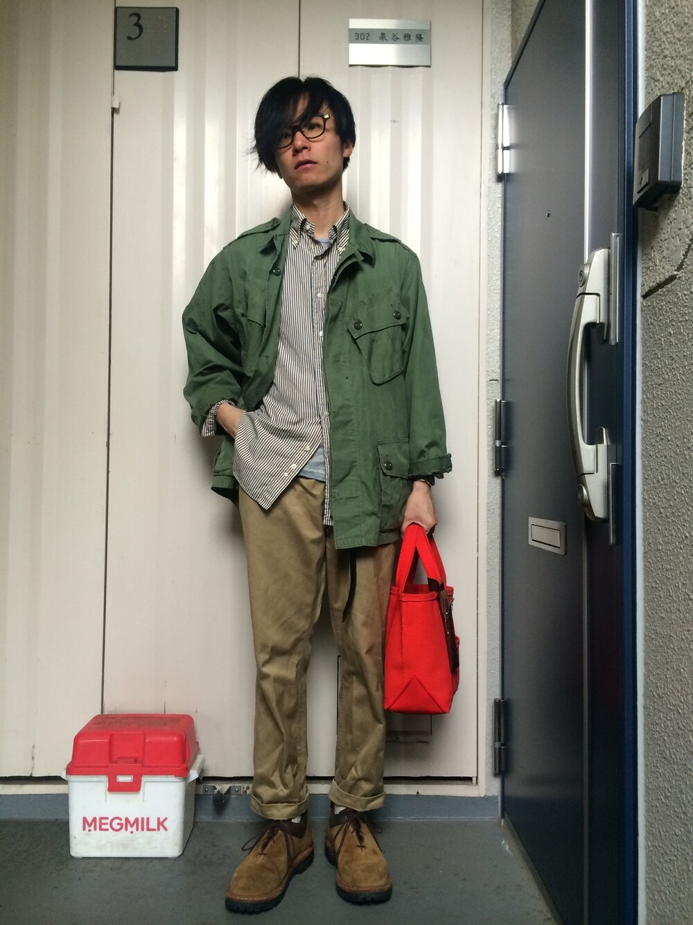 URAAKIHIKO｜ビンテージのミリタリージャケットを使ったコーディネート