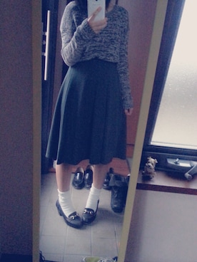 「アイテム（パンプス）」を使った、あんなさん（レディース・154cm・10代）の秋コーディネート