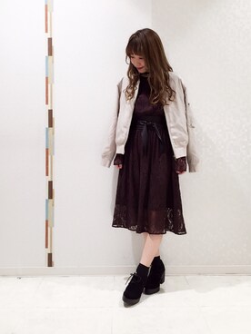 「archives（アルシーヴ）のアイテム（ブーティ）」を使った、erina 🌿さん（レディース・153cm）の秋コーディネート