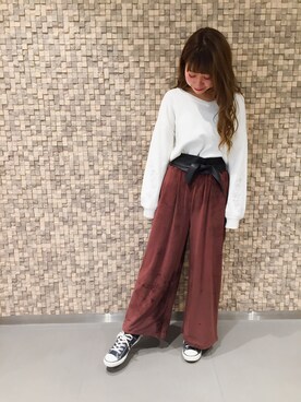 erina 🌿さん（レディース・153cm）の秋コーディネート