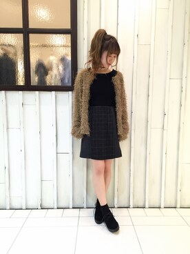「archives（アルシーヴ）のアイテム（ブーティ）」を使った、erina 🌿さん（レディース・153cm）の秋コーディネート