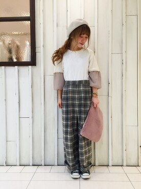 erina 🌿さん（レディース・153cm）の秋コーディネート